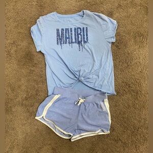 Girls Justice Glitter Malibu Outfit size 14/16